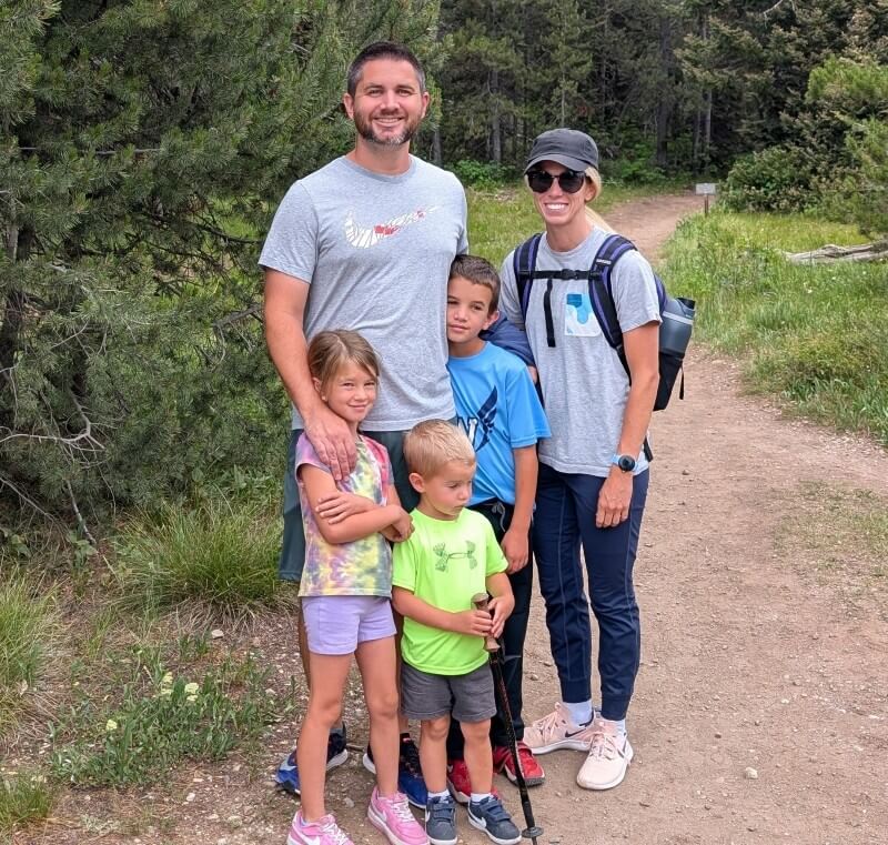 Holland Rymer with family